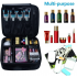 Relavel Travel Makeup Train Case Makeup Cosmetic Case Organizer Portable Artist Storage Bag with Adjustable Dividers for Cosmetics Makeup Brushes Toiletry Jewelry Digital Accessories Black